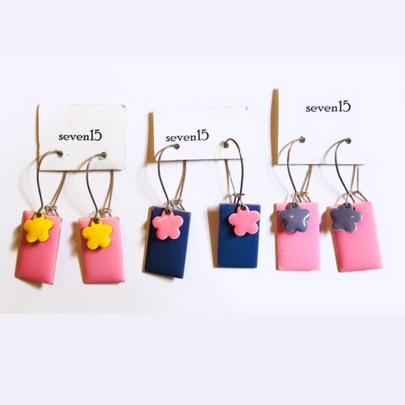 ☼4 for 20$☼ Block Colour Earrings - Picture 1 of 11